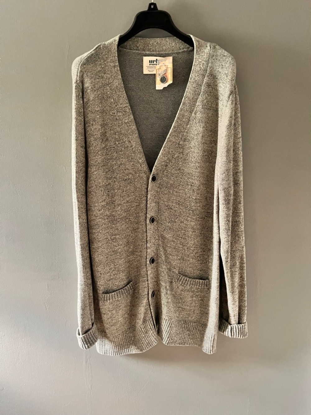 Men's Urban Pipeline Size XXL Grey Button Cardigan Sweater